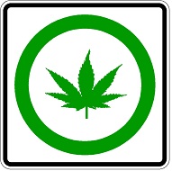 Legal Marijuana symbol - 18-, 24-, 30- and 36-inch